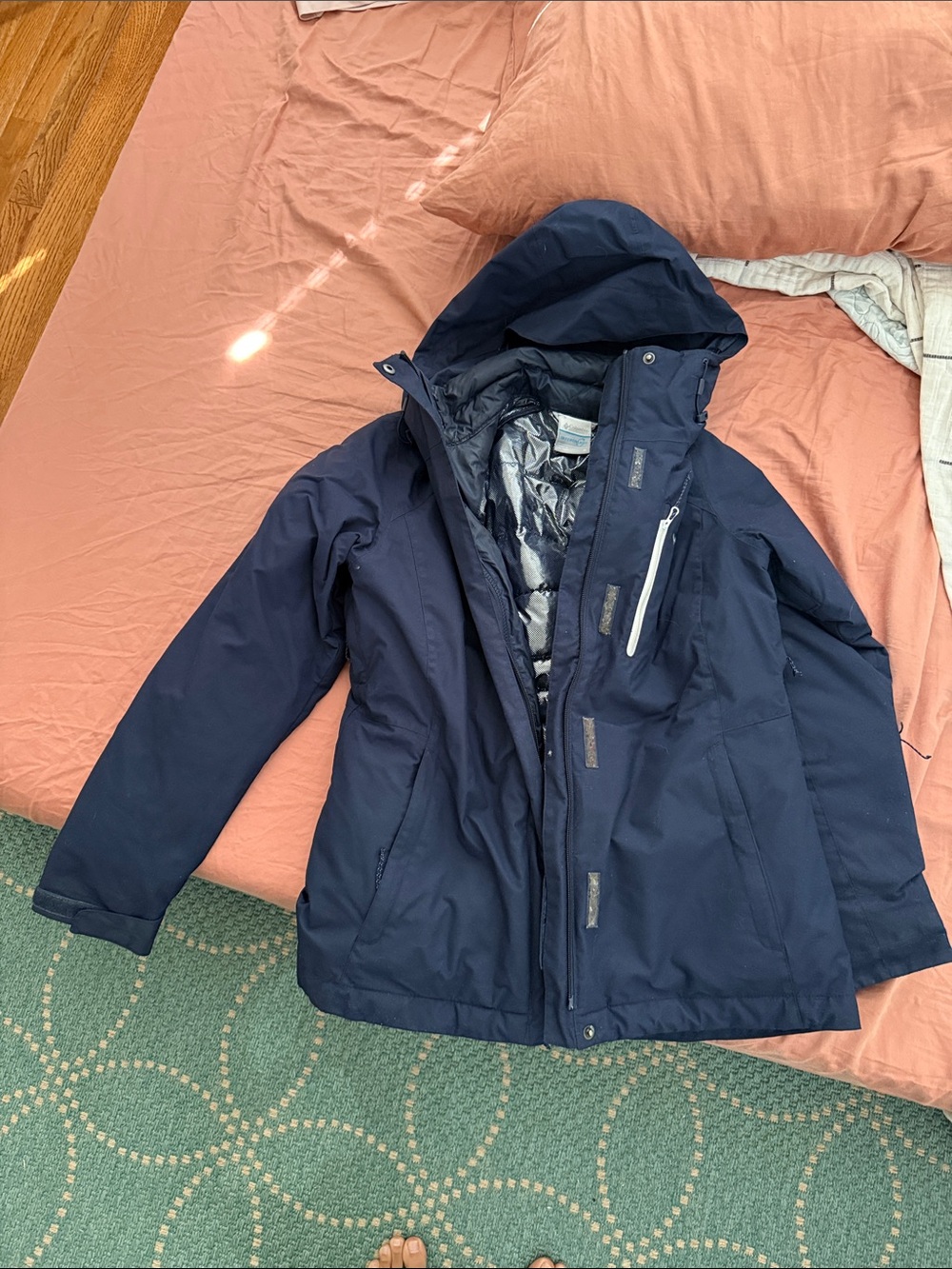 Columbia Womens Size Medium Waterproof Whirlibird IV Interchange Ski Jacket $230
